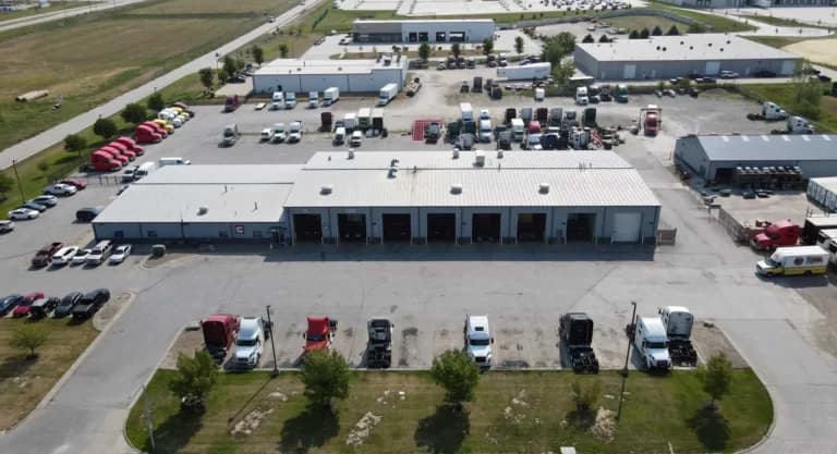 Exterior of TEC Equipment - Omaha from an ariel point of view.